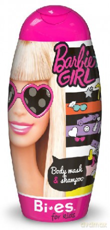 Bi-es Disney Żel pod prysznic 2w1 dla dzieci Barbie Girl 250ml