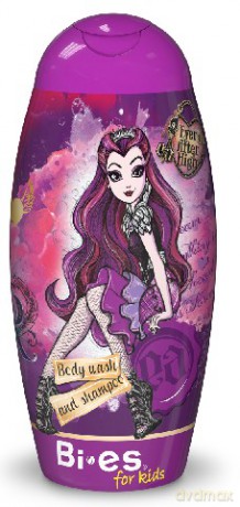 Bi-es Disney Żel pod prysznic 2w1 dla dzieci Ever After High Raven Queen 250ml