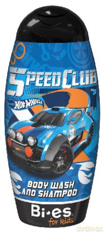 Bi-es Disney Żel pod prysznic 2w1 dla dzieci Hot Wheels Fast4WD 250ml