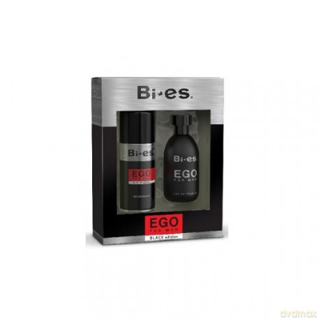 Bi-es Ego Black Komplet (woda toaletowa 100ml + dezodorant 150ml)