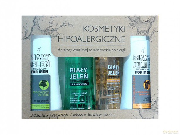 Biały Jeleń Zestaw prezentowy Premium Men (szampon 300ml+żel pod prysznic 300ml+żel do twarzy 175ml+żel intymny 265ml)