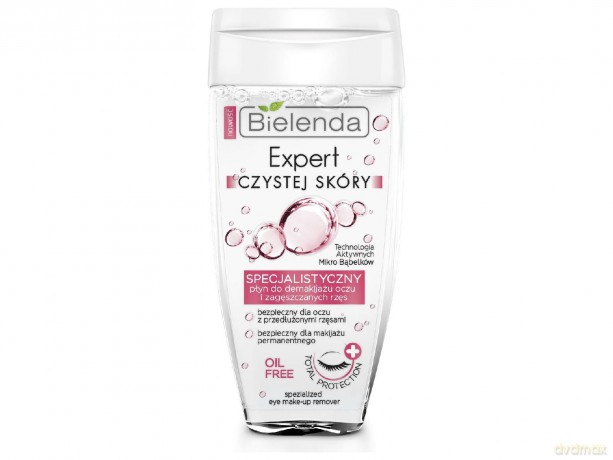 Bielenda Expert Czystej Skóry Płyn do demakijażu oczu i zagęszczonych rzęs 150ml