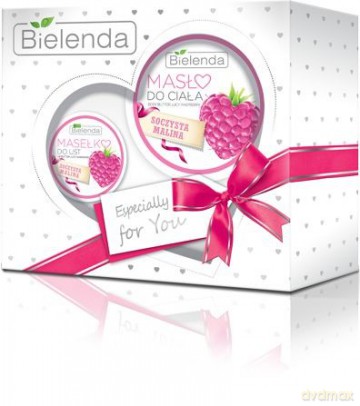 Bielenda Soczysta Malina Zestaw prezentowy (masło ciało 200 ml + masełko usta 15 g)