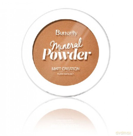 Butterfly Puder mineralny prasowany Matt Creation nr 03 Warm Beige 10g