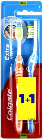 Colgate Szczoteczka DUO Extra Clean Średnia 1 op.-2szt