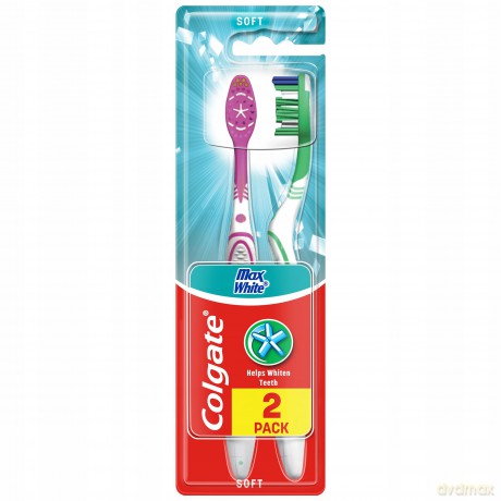 Colgate Szczoteczka MaX White miękka 1+1gratis