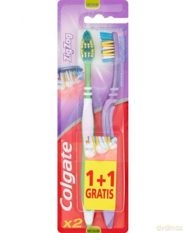 Colgate Szczoteczka Zig Zag Plus śr. 1+1 Gratis