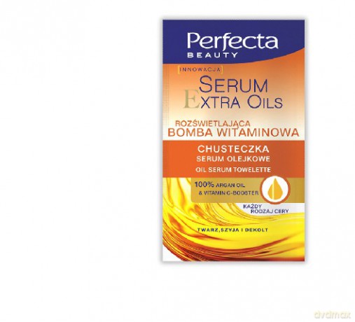 Dax Perfecta Extra Oils Chusteczka-Serum olejkowe rozświetlające 1szt