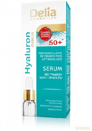 Delia Cosmetics Hyaluron Fusion 50+ Serum do twarzy,szyi i dekoltu 10ml