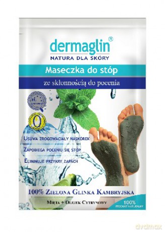 Dermaglin maseczka do stóp ze skłonnością do pocenia 40g