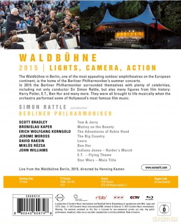 Berliner Philharmoniker & Simon Rattle: Berliner Philharmoniker - Camera, Lights, Action! - Film Music [Blu-Ray]