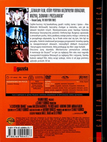 Mechaniczna pomarańcza (Kolekcja Gazety Wyborczej 14) [DVD]