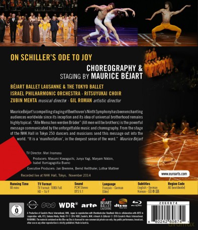 Maurice Bejart & Bejart Ballet Lausanne & The Tokyo Ballet & Israel Philharmonic Orchestra & Zubin Mehta: The Ninth Symphony By Maurice Bejart - On Schiller's Ode To Joy [Blu-Ray]