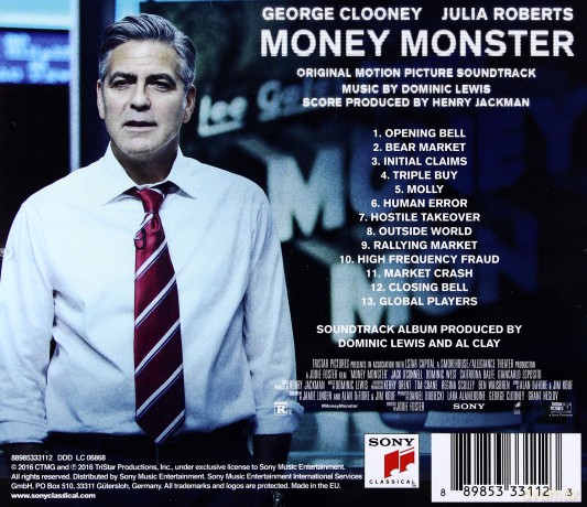 Money Monster soundtrack (Dominic Lewis) [CD]