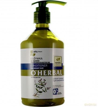 Elfa Pharm O'Herbal Odżywka do włosów przetłuszczających mięta 500ml