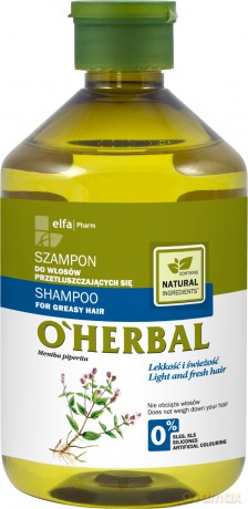 Elfa Pharm O'Herbal Szampon do włosów przetłuszczających mięta 500ml