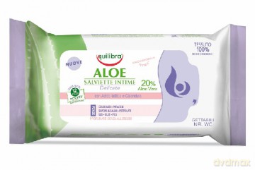 Equilibra Aloe Chusteczki do higieny intymnej 1 op.-12szt
