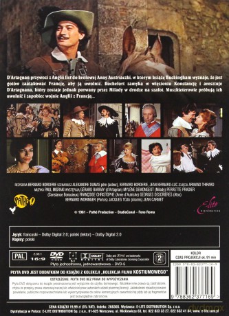Kolekcja filmu kostiumowego: Garbus /Neron: Władca imperium /Augustus: Pierwszy cesarz /Cud wilków /Trzej muszkieterowie /Tajemnice Paryża /Człowiek w żelaznej masce /Kawaler Króla (booklet) [9DVD]
