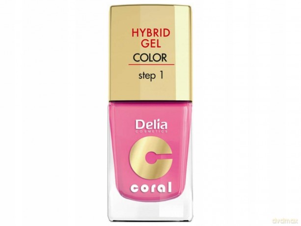 Delia Cosmetics Coral Hybrid Gel Emalia do paznokci nr 24 jasny róż 11ml [KOSMETYKI]