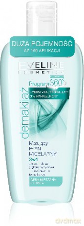 Eveline Demakijaż Program 360 Płyn micelarny 3w1 matujący 300ml [KOSMETYKI]