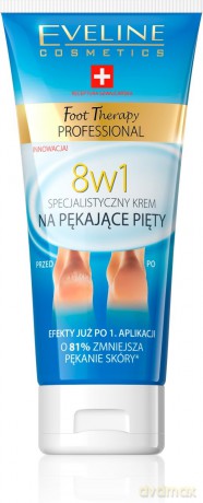 Eveline Foot Therapy Professional Krem na pękające pięty 8w1 100ml [KOSMETYKI]