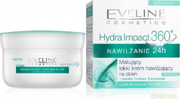 Eveline Hydra Impact 360 Nawilżanie 24h Krem matujący na dzień 50ml [KOSMETYKI]