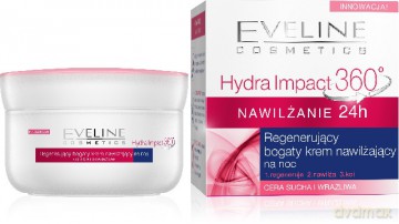 Eveline Hydra Impact 360 Nawilżanie 24h Krem regenerujący na noc 50ml [KOSMETYKI]