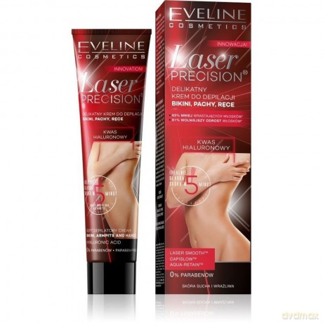 Eveline Laser Precision Krem do depilacji bikini,pach i rąk 5-minutowy 125ml [KOSMETYKI]