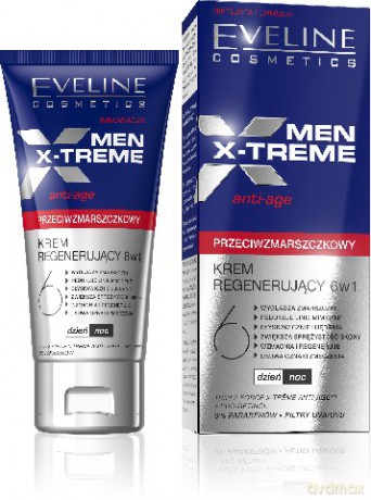 Eveline Men X-Treme 6w1 Krem regenerujący przeciwzmarszczkowy 50ml [KOSMETYKI]