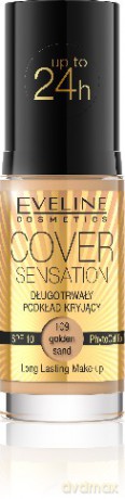 Eveline Podkład Cover Sensation kryjący nr 109 Golden Sand 30ml [KOSMETYKI]