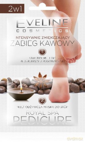 Eveline Royal Spa Pedicure Zabieg kawowy do stóp zmiękczająco-odżywczy 6 ml x 2 [KOSMETYKI]
