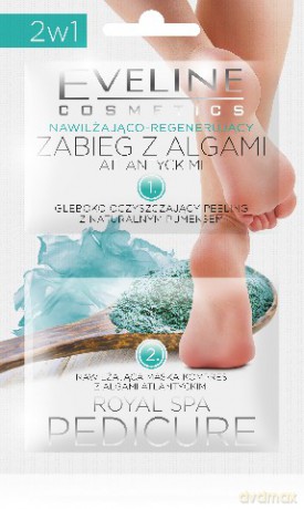 Eveline Royal Spa Pedicure Zabieg z algami do stóp nawilżająco-regenerujący 6 ml x 2 [KOSMETYKI]