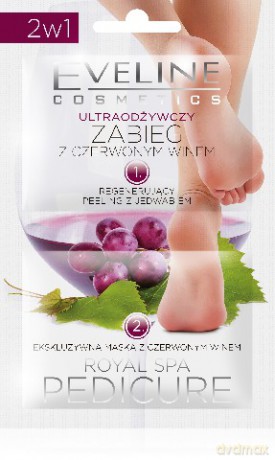 Eveline Royal Spa Pedicure Zabieg z czerwonym winem do stóp odżywczy 6 ml x 2 [KOSMETYKI]