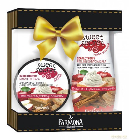 Farmona Zestaw prezentowy Sweet Secret Szarlotka: Masło do ciała + Peeling [2xKOSMETYKI]