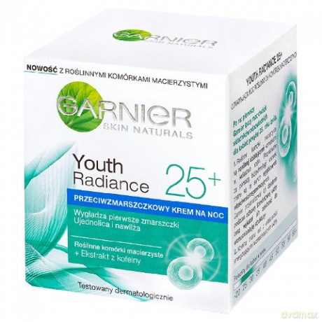 Garnier Skin Naturals Youth Radiance 25+ Krem na noc przeciwzmarszczkowy [KOSMETYKI]