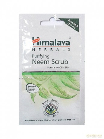 Himalaya Herbals Peeling do twarzy z Miodlą Indyjską (Neem) - cera normalna i mieszana 2 x 6ml sasz. [KOSMETYKI]