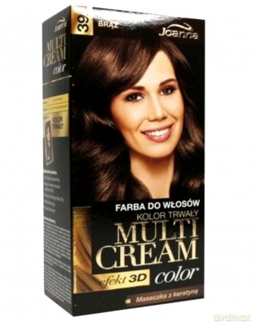 Joanna Multi Cream Color Farba nr 39.5 Herbaciany Brąz [KOSMETYKI]