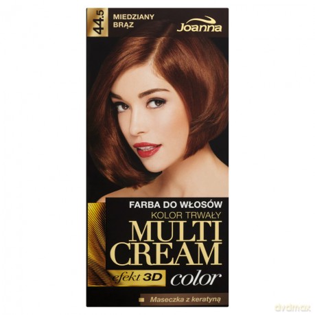 Joanna Multi Cream Color Farba nr 44.5 Miedziany Brąz [KOSMETYKI]