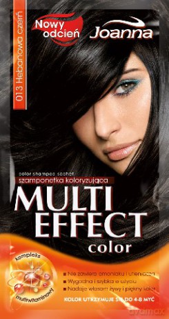 Joanna Multi Effect Color Szamponetka do włosów 013 Hebanowa czerń [KOSMETYKI]