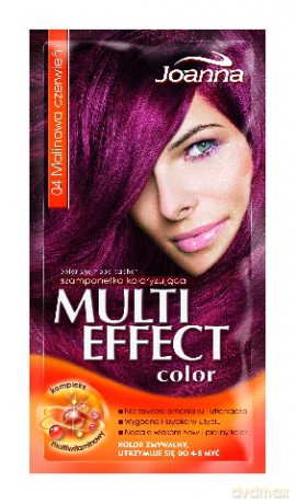 Joanna Multi Effect Color Szamponetka do włosów 04 Malinowa Czerwień [KOSMETYKI]