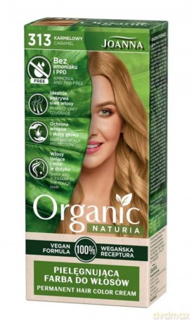 Joanna Naturia Organic Farba nr 313 Karmelowy 1 op. [KOSMETYKI]