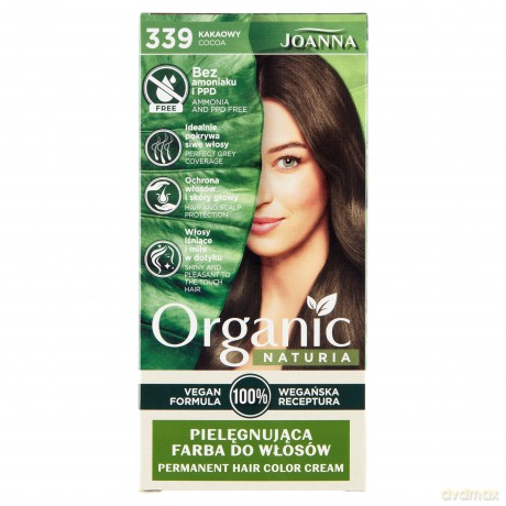 Joanna Naturia Organic Farba nr 339 Kakaowy 1 op. [KOSMETYKI]