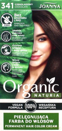 Joanna Naturia Organic Farba nr 341 Czekoladowy 1 op. [KOSMETYKI]