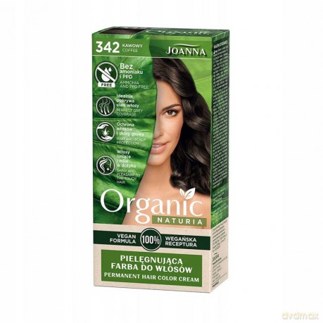 Joanna Naturia Organic Farba nr 342 Kawowy 1 op. [KOSMETYKI]