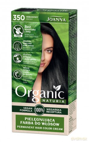 Joanna Naturia Organic Farba nr 350 Hebanowy 1 op. [KOSMETYKI]