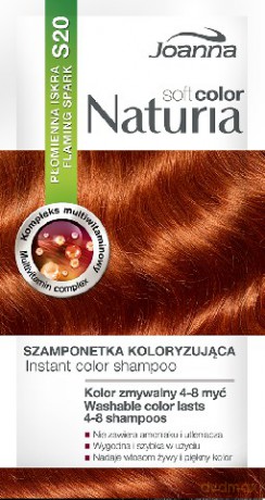 Joanna Naturia Soft Color Szampon koloryzujący S20 Płomienna Iskra 1szt [KOSMETYKI]