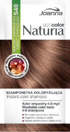 Joanna Naturia Soft Color Szampon koloryzujący S40 Słodkie Cappuccino 1szt [KOSMETYKI]