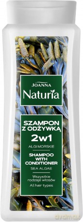 Joanna Naturia Szampon do włosów 2w1 500ml Algi morskie [KOSMETYKI]