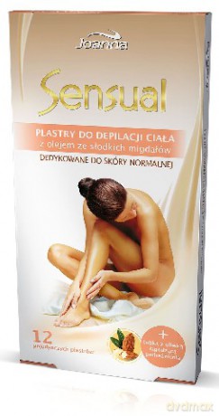 Joanna Plastry do depilacji ciała Migdał 1op.(12szt) [KOSMETYKI]