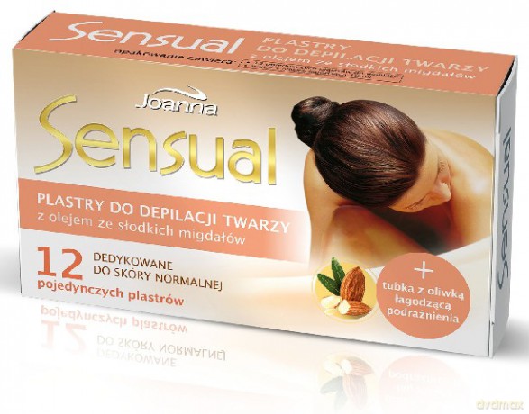 Joanna Sensual Plastry do depilacji twarzy Migdał 1 op.-12szt [KOSMETYKI]
